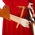 Close-up of old armaments in male hands