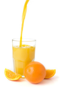 Fresh Oranges and Juice