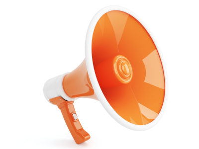 Orange Megaphone